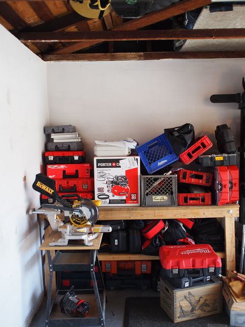 How To Build Garage Storage Shelves On The - Tool Rack Wall Kit