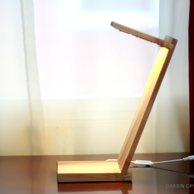 DIY LED Desk Lamp Is an Elegant Lighting Solution