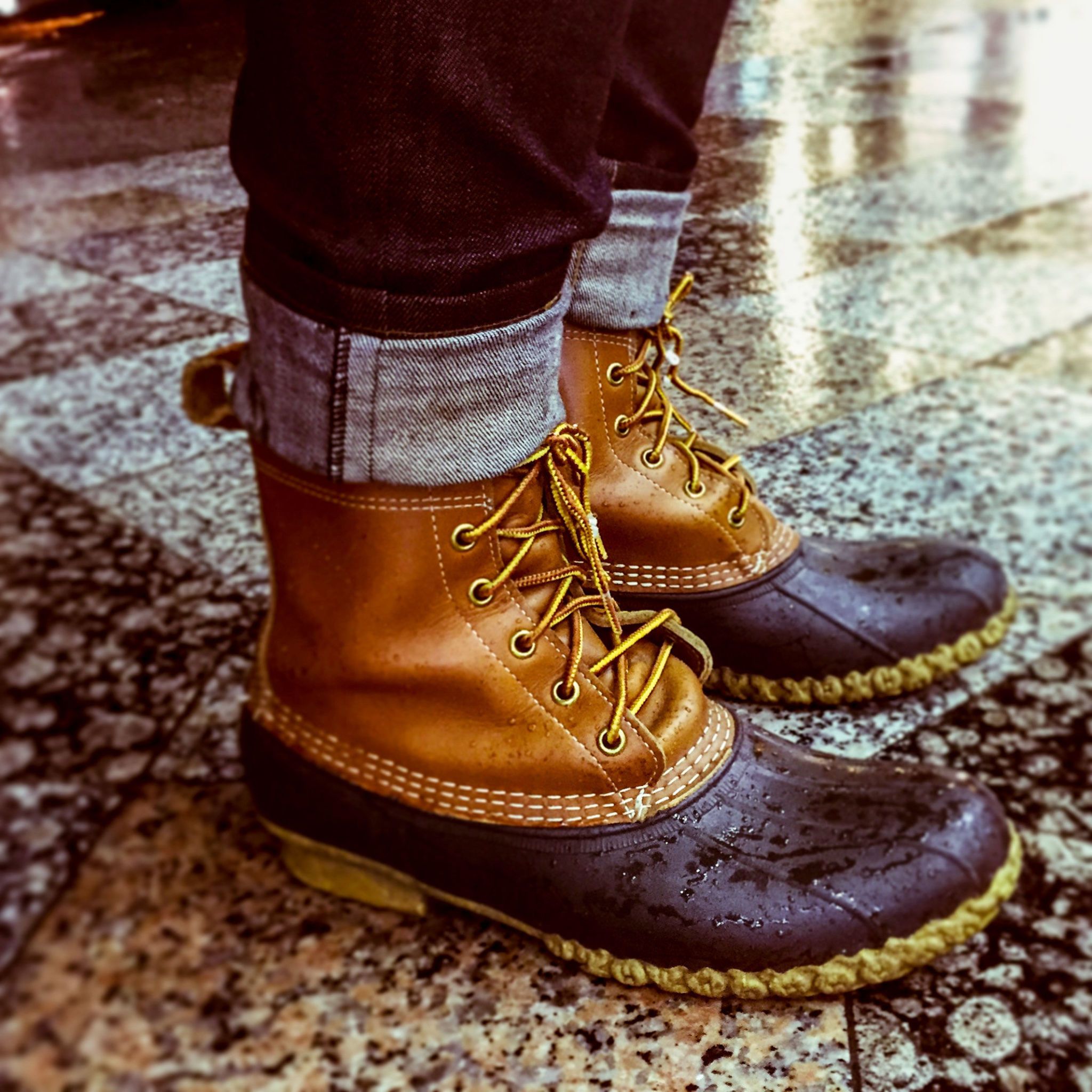 no tie duck boots