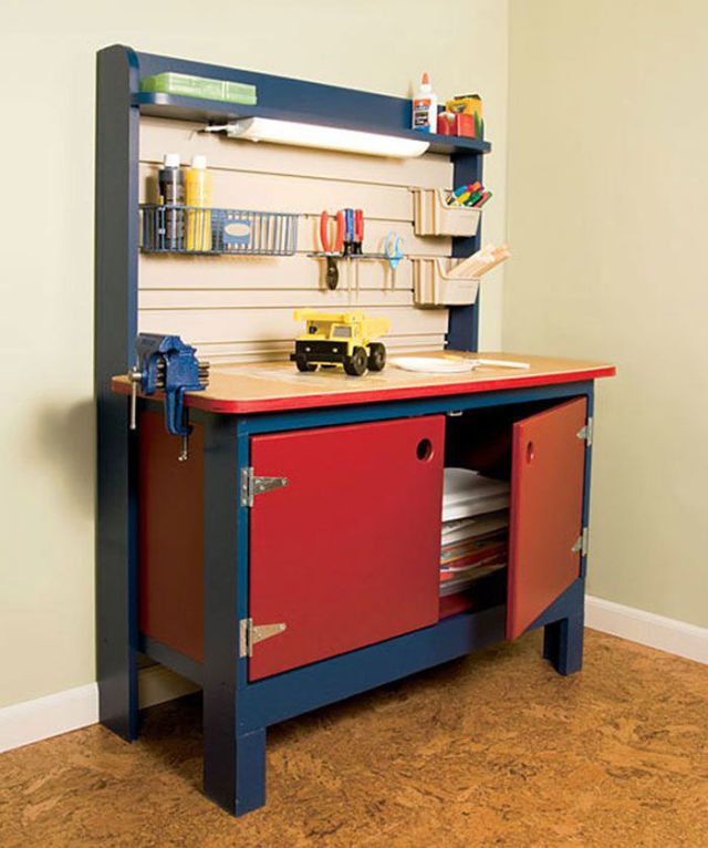 wooden workbench for toddlers