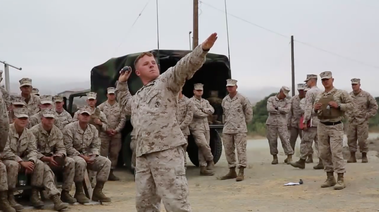 Awesome – Watch US Marines Throw Live Grenades