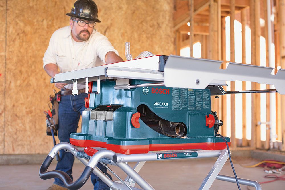 The Bosch Reaxx Jobsite Table Saw Will Save Your Fingers Without