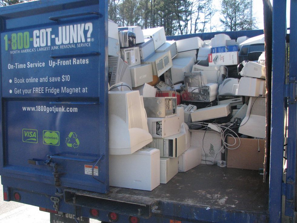 <p>It may be more cost-effective (and less of a hassle) to hire a crew or a truck to remove your yard waste and any other junk you have laying around. You won't need a large unit unless you're doing a few days of demolition work, but these hauling companies can certainly hold a lot if you need that.</p>