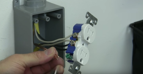 An Electrical Outlet From A Sub Panel