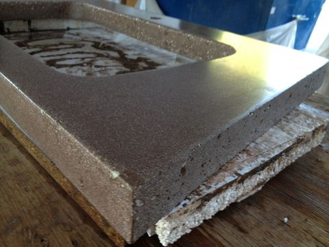 How To Build A Concrete Countertop, How To Make A Pour In Place Concrete Countertop