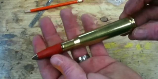 Turn a .50 Caliber Shell Into a Ballpoint Pen