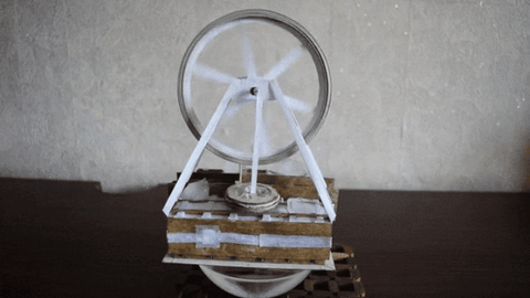 This Functional DIY Stirling Engine Is Basically Just Paper and Cardboard