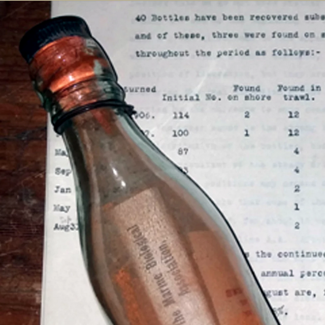world's oldest message in a bottle