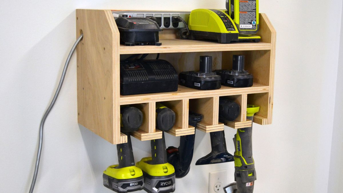 DIY Drill Charging Station — Penalty Box Woodshop