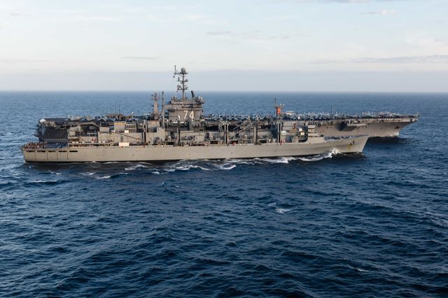 A U.S. Navy Carrier Group Is Sailing on Beef Fat