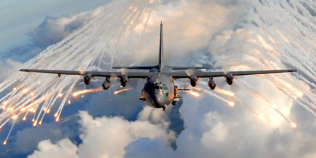 Watch a AC-130 Gunship Devastate Targets on the Ground with Its Howitzer