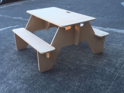 Make a Flat-Pack Picnic Table That You Can Always Bring With You