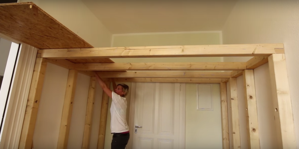 Build an Overhead Loft for a Small Room - How to Build a Lofted Space