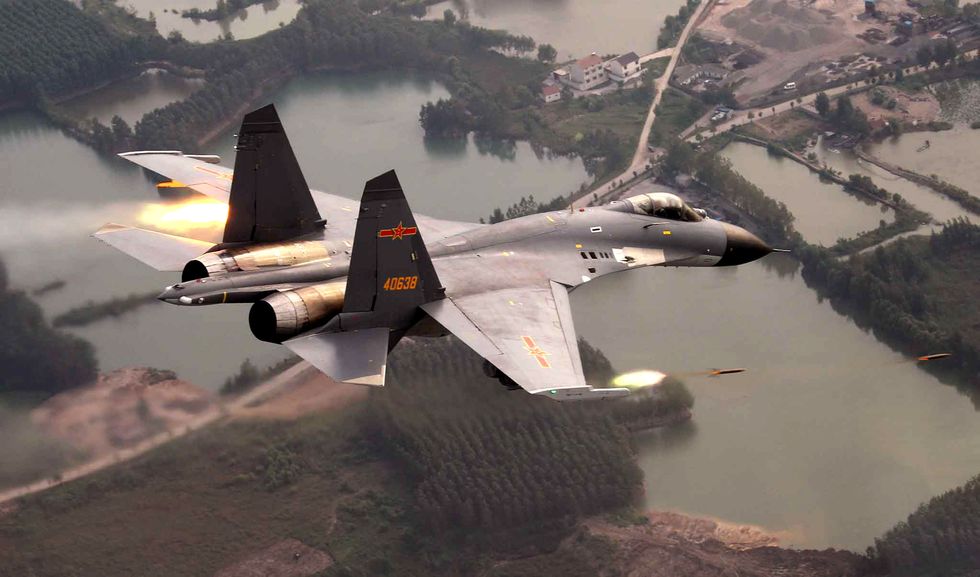 Shenyang J-11 fighter.