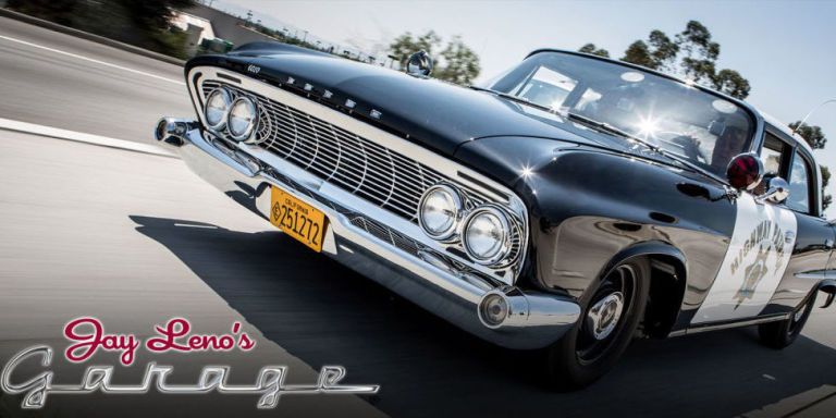 Watch Jay Leno Drive a 1961 California Cop Car Like He Stole It