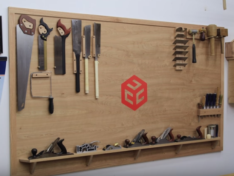 Wall-Mounted Tool Storage, Woodworking Project