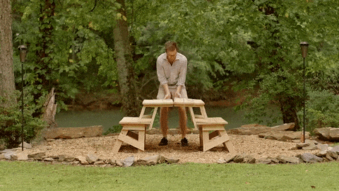 How To Build A Convertible Picnic Table That S Made From Two Benches Plans - Garden Bench Converts To Picnic Table Plans