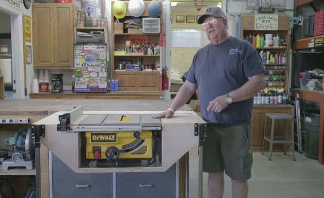 dewalt table saw work extension