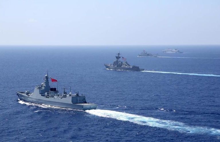 Despite Tensions, Chinese Navy Trains with U.S. Carrier Strike Group