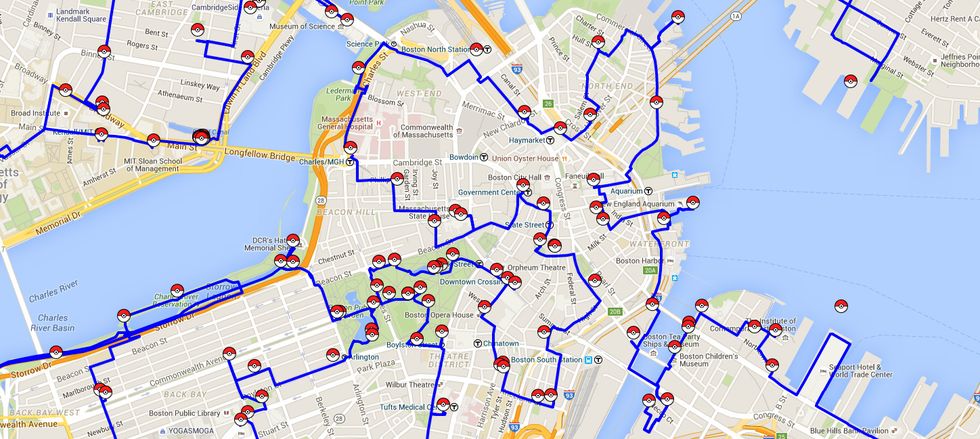 Boston has a really impressive—and sortable—Pokemon Go map