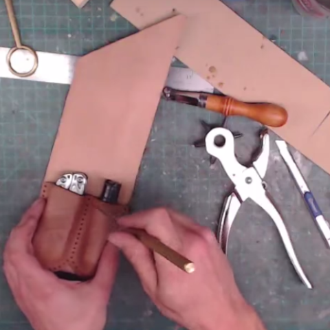 make your own leather tool belt