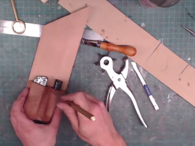 How to Make a Custom Leather Tool Pouch, Leathermaking