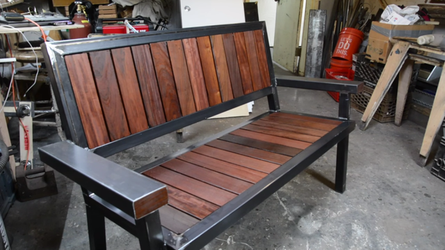 ipe decking bench