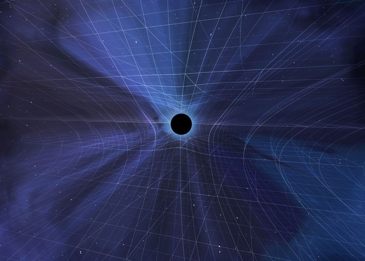 Spacetime Warped by a Black Hole