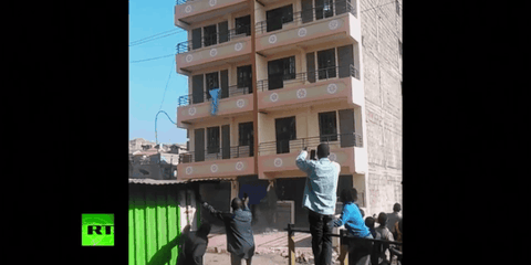 Image result for building collapse gif