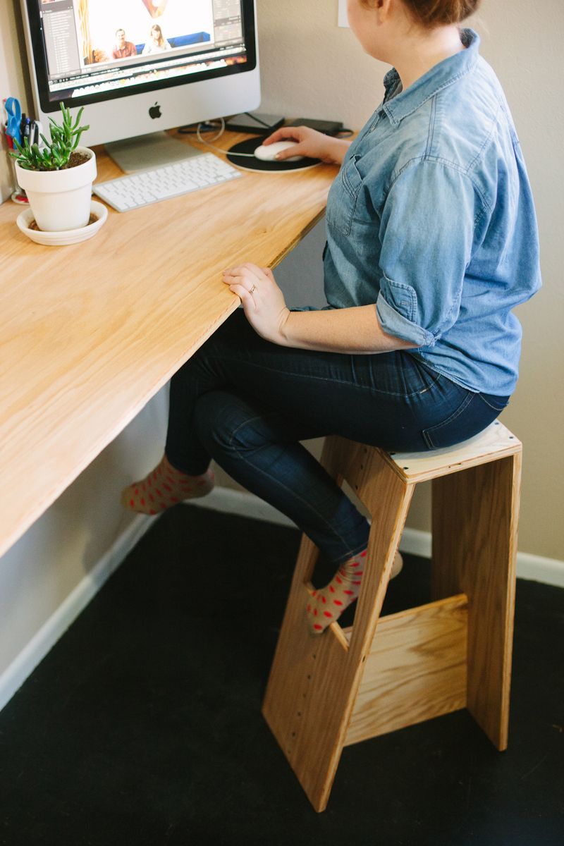 marine plywood desk