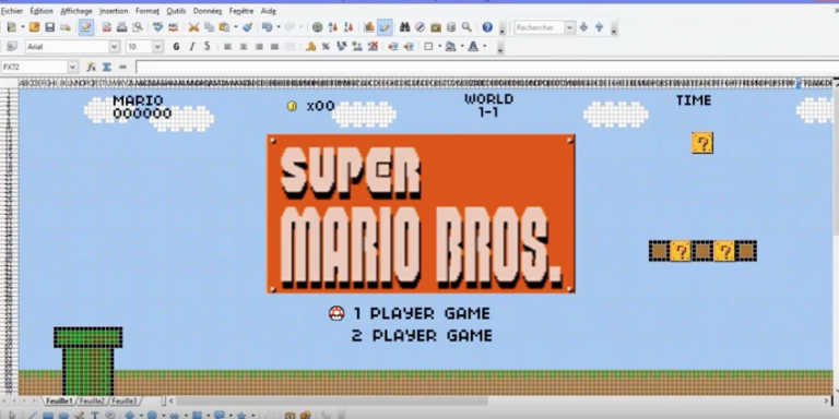 Recreating 'Super Mario Bros' Is the Most Fun You Can Have in Excel