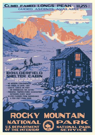 Slope, Mountain range, Poster, Summit, Illustration, Painting, 