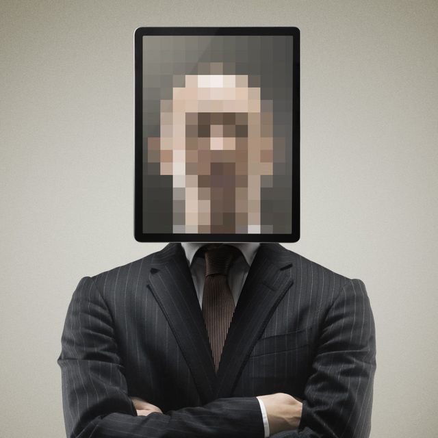 Man with Blurred Face