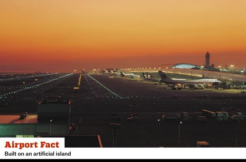 OSAKA AIRPORT AEROPLANE RUNWAY LIGHTS GIANT WALL POSTER ART PICTURE PRINT LARGE