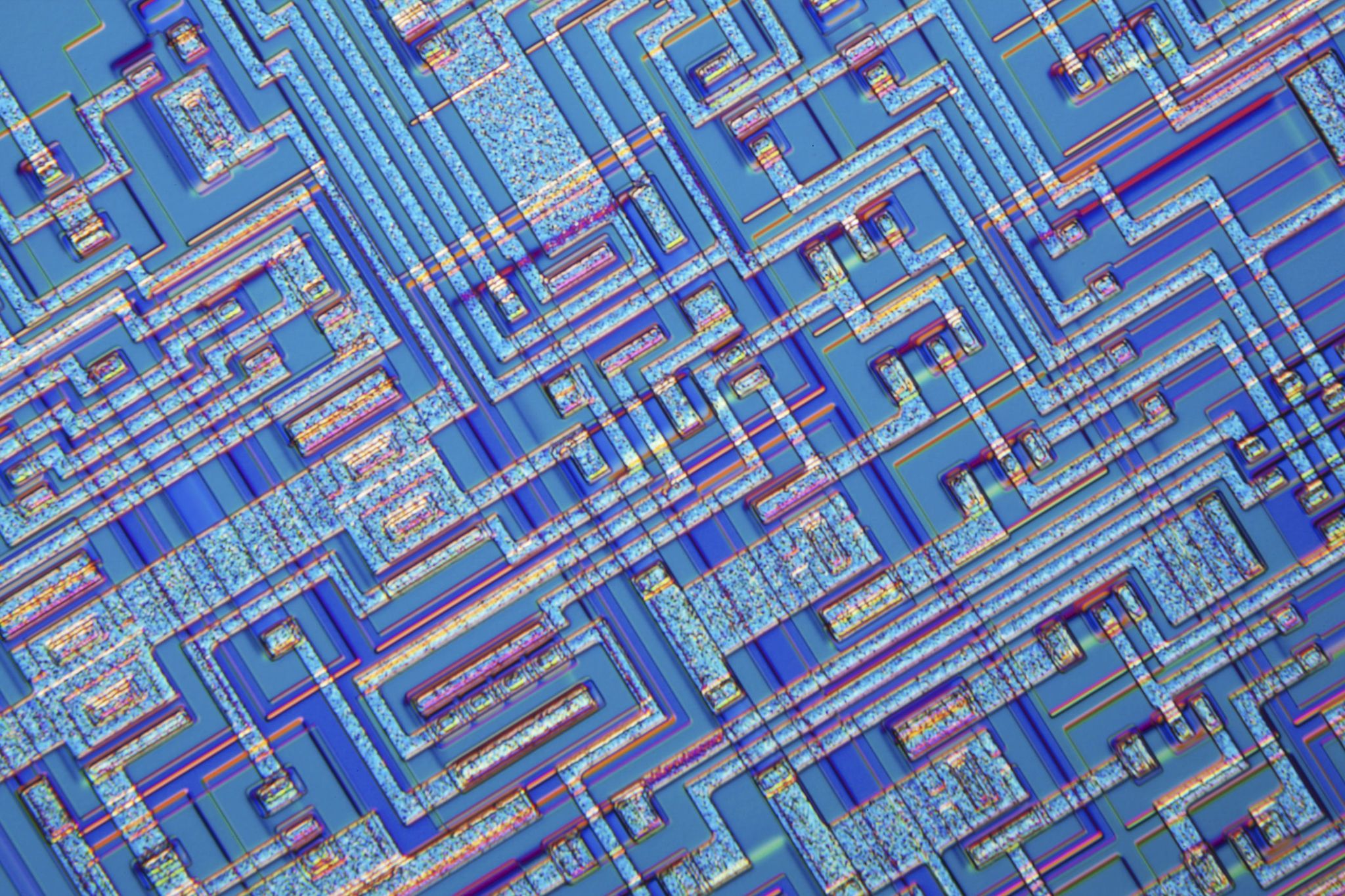 cpu transistor under microscope