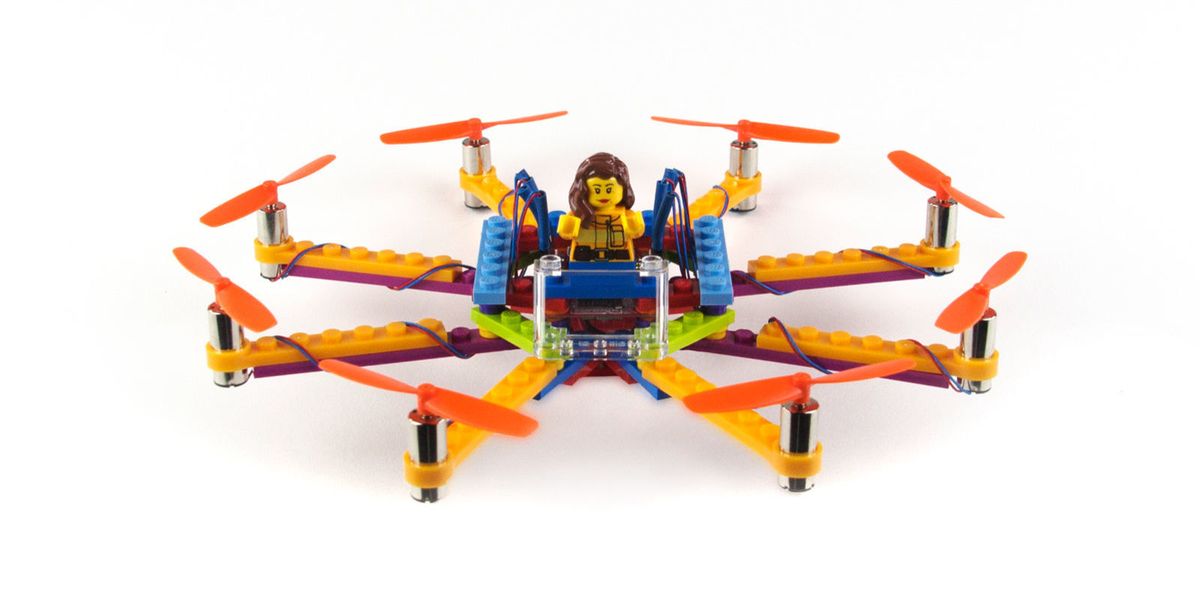 Orange, Electric blue, Toy, Lego, Plastic, Machine, Wing, Aircraft, Fictional character, Arthropod, 