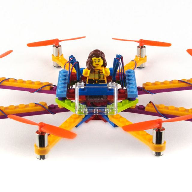 Orange, Electric blue, Toy, Lego, Plastic, Machine, Wing, Aircraft, Fictional character, Arthropod, 