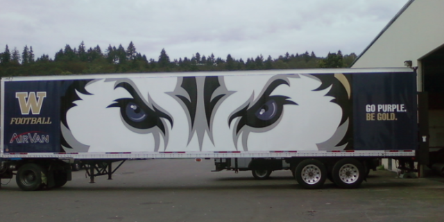 How One Semi Truck Moves an Entire College Football Team
