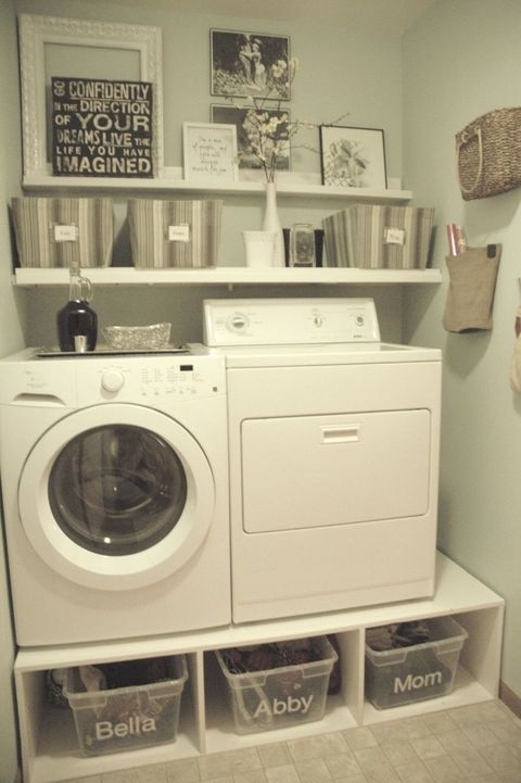 Build A Washer And Dryer Platform To Add Storage And Save Your Back