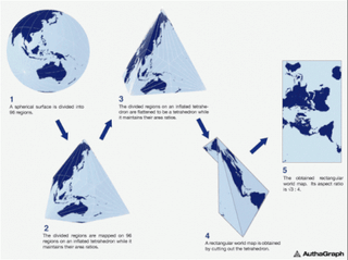 this world map is so accurate it folds into a globe