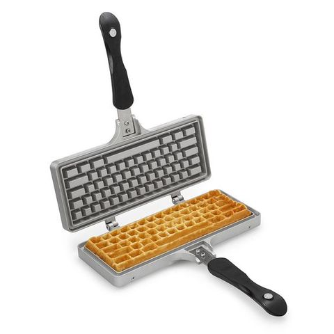 <p><strong data-redactor-tag="strong" data-verified="redactor"><em data-redactor-tag="em" data-verified="redactor">$70</em></strong> <a href="http://www.uncommongoods.com/product/keyboard-waffle-iron" target="_blank" class="slide-buy--button" data-tracking-id="recirc-text-link">BUY NOW</a></p><p>Here's how to convince your boss that you're actually working at home instead of making breakfast: "Yes I'm taking notes, I have my keyboard right here," you say to them during the conference call. They don't have to know that by "keyboard" you actually mean "breakfast" and by "notes" you actually mean "pouring syrup."</p>