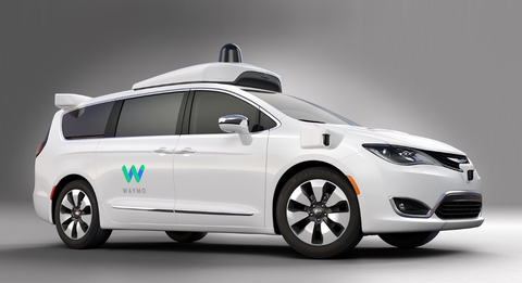 The first images of the Waymo-Chrysler minivan.