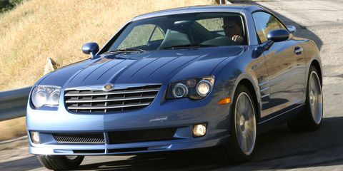 <p><a href="http://www.roadandtrack.com/new-cars/reviews/a9675/2004-chrysler-crossfire-1/" target="_blank" data-tracking-id="recirc-text-link">The Chrysler Crossfire</a>, while mildly different from its Mercedes-Benz SLK underpinnings, still shares drivetrains and a platform with the German roadster. But unlike its European sibling, this car could be had with a fixed roof hardtop.&nbsp;</p>