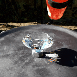 Fake Diamond VS Molten Copper