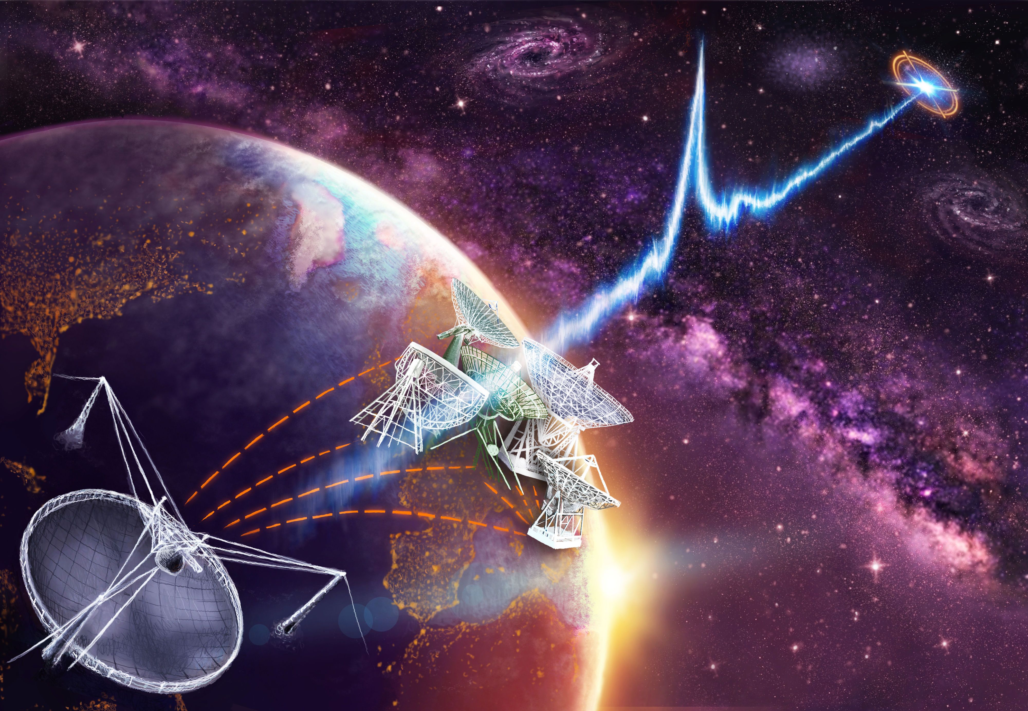 Mysterious "Fast Radio Burst" Pinpointed for First Time in the Deep Cosmos