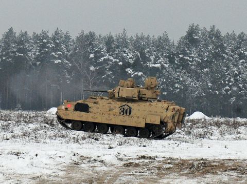 Tank, Combat vehicle, Military vehicle, Winter, Snow, Self-propelled artillery, Freezing, Army, Military, Military organization, 