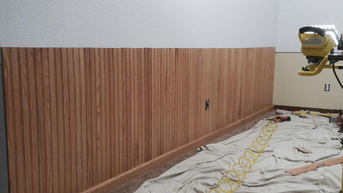 Clover House: Installing Beadboard Wainscoting