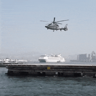 Helicopter, Mode of transport, Rotorcraft, Transport, Water, Helicopter rotor, Watercraft, Aircraft, City, Waterway, 