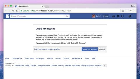 How To Delete Facebook How To Disable Or Deactivate Your Facebook Account