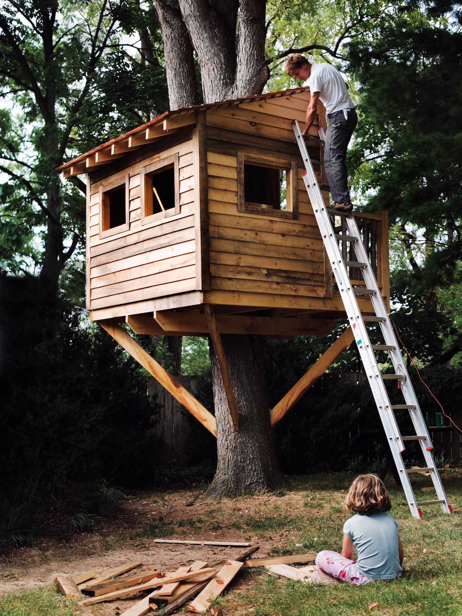 How To Build A Treehouse For Your Backyard DIY Tree House Plans